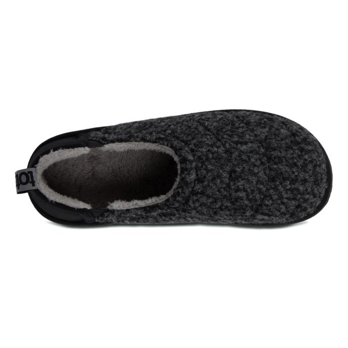 totes Mens Quilted Full Back Slipper With EVA Sole Black Extra Image 5